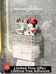 AIJIADA | Waterproof No-Drill Hanging Tissue Box