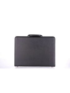 Luxury Bonded Leather Briefcase Extensible Laptop Case Men Fashion Suitcases Password Cash Case Document Bag Black Hot