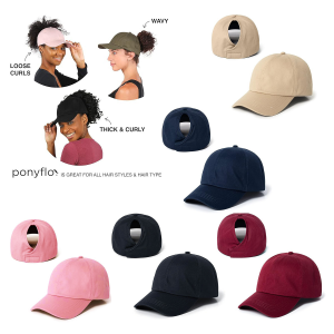 Autumn and winter baseball cap ponytail cap lined with double-layer hair care cap sports cap rear opening buckle style outdo