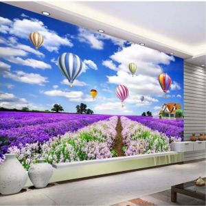 Promo wallpaper dinding taman bunga custom - Wallpaper taman bunga - Wallpaper murah taman bunga
