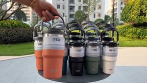 Tyeso Thermal Tumbler Flask Water Bottle Stainless Steel Coffee Bottle Car Cup Vacuum Insulated Bottle