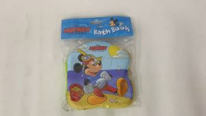 Disney Baby Mickey Mouse & Friends Bath Book Shaped Waterproof Story Book For Toddlers to Play & Read