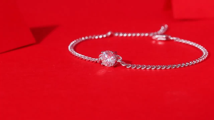 STARRY SKY 1CT D Color VVS Moissanite Bracelet 925 Sterling Silver Adjustable Chain Jewelry with GRA Certificate for Women Wedding Party