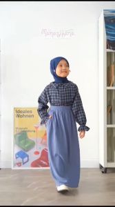 MANASIKANA Zola Skirt Rok anak Premium Knitt 3-13 tahun