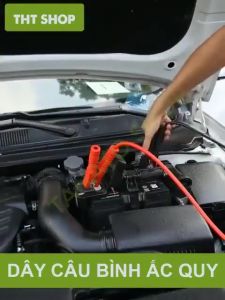 Dây Câu Bình Ắc Quy Lõi Đồng To 2000A 4 mét Dây Kích bình acquy cứu hộ cắm sạc khởi động ắc quy oto Vuadienmay