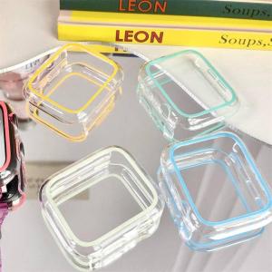 Watch case For Apple Watch Ultra Series 8 7 6 5 4 3 2 1 SE2 Soft TPU Bumper Protective Cover For iWatch 49mm 45mm 41mm 44mm 42mm 40mm 38mm case Transparent Silicone Case