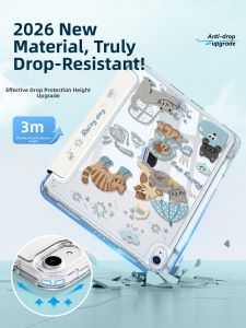 YOUSIDUN | Transparent Multi-Model Compatible iPad Case with Pencil Slot