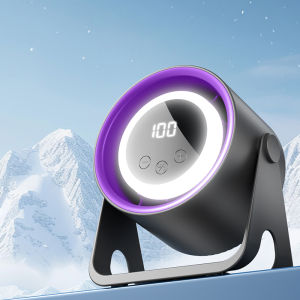 Quạt USB Mini Cầm Tay Có Màn Hình LCD - Quạt Làm Mát Nhỏ Đa Năng Để Bàn/treo Để Sử Dụng Tại Nhà Trắng/Đen