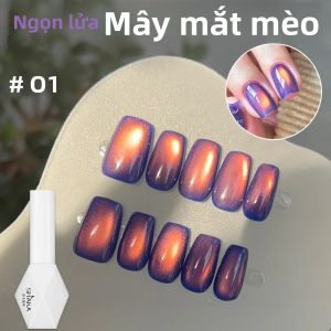 Sơn Móng Tay Gel Màu Tím Mắt Mèo Mây Đỏ Mùa Thu SHAKA 1 Chai 10ml Làm Trắng Dụng Cụ Trang Trí Móng Tay Tôn Lên Khí Chất