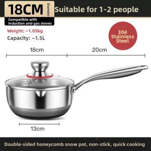 OUFENGHUADU | Non-Stick 316 Stainless Steel Japanese Pot