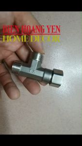 Tê cầu inox 304 không gỉ chia nước bồn cầu và vòi xịt