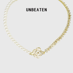 Unbeaten Vintage Pháp Hoa Trà Vòng Cổ Ngọc Trai Nữ Sang Trọng Phong Cách Riêng Biệt Thiết Kế Phụ Kiện Dây Chuyền Cổ Chuỗi Xương Đòn