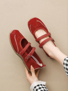 Josiny | Comfortable Ballet Style Summer Flats Red