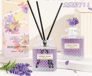 50ml glass Home Fragrance Pewangi Rumah Freshener Remove Odor Long-Lasting Fresh Fragrance