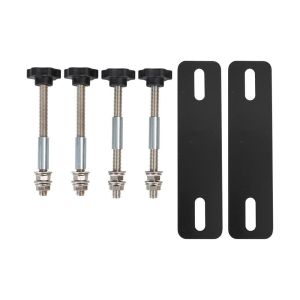 For All Recovery Tracks with 4.72"-6.69" Hole Spacing Universal Track Mounting Pins Base Plates Kits For Traction Boards Kit
