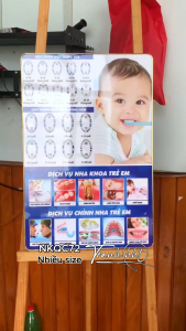 Tranh Nha Khoa trẻ em treo tường Tranh phòng khám Nha Khoa Implant Tranh treo tường Nha Khoa răng miệng trẻ em NKQC72