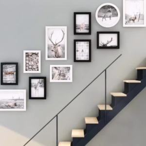 Staircase Photo Wall Frame Set Wall Decor