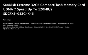 SANDISK Extreme CompactFlash Memory Card 32GB - 128GB