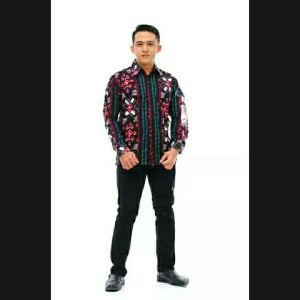 Couple Tenun full furing (kemeja+dres) dijual terpisah