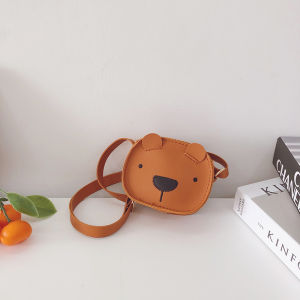 Baby Bags Mini K-style Cartoon Bear Messenger Bag Western Style Boys and Girls Kids Cute Coin Purse Handbag Fashion