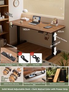 Electric Adjustable Desk Computer Table Workstation