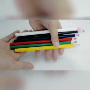 12Pcs Sewing Mark Chalk Pencil Colorful Drawing Marking Wax Pencils for Fabric Wood Glass Colorful Sewing Pull Line Crayon Tailors Dermatograph Wax Pencil for DIY Clothing Tool