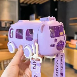 Baby Water Bus Bottle 500ml Good Quality Botol Minum Anak Mobil Sedotan Tali Panjang Bpa Free