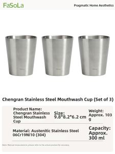 FaSoLa | Stainless Steel Colored Durable Portable Couples Toothbrush Cup