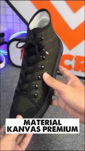 Sepatu Sneakers Pria Blucrat Arthur Black White: Gaya Casual Cowok