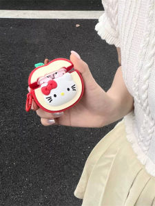 เคส AirPods pro 3 รุ่นใหม่แบบนิ่ม ป้องกันการตกหล่น ลายแอปเปิ้ลสีแดง ลายการ์ตูน สำหรับผู้หญิง พร้อมเคสป้องกันแบบแข็งสำหรับ AirPods 2 รุ่นใหม่