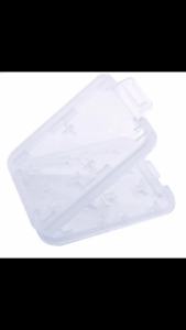 *Wholesale 1Pc Transparent Protector Holder Micro Box For HC TF MS Memory Card Storage Case Plastic Boxes