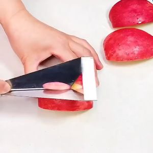 Pisau Ukir Segitiga / Pisau Ukir Buah Sayuran Bentuk Segitiga Bahan Stainless Steel 304 Non slip Untuk Alat Dapur