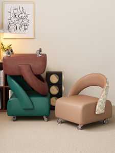 Luxury Home Swivel Chair Footrest Footwear Replacement Stool Living Room Backed Low Table Leisure Furniture Rolling Stool