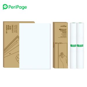 PeriPage Mini A4 Máy In Nhiệt Nhanh Khô Liên Tục Cuộn Giấy 100 Tờ Lưu Trữ Dài Giấy In Ảnh Cho Máy In Di Động