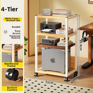 MUGG | Multifunctional Desktop Organizer Cart Computer Tower Printer Storage