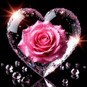 Huacan 5D DIY Diamond Painting Love Crystal Pink Rose Diamond Embroidery Flower New Collection Decorative Paintings
