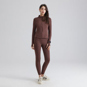SALTUM | Quick Drying High Elastic Long Sleeve Stand Collar Yoga Jacket