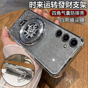 เคสโทรศัพท์ซิลิโคนบางเฉียบสำหรับ Samsung A55 5G แบบครอบเต็มพร้อมฟิล์มเลนส์ ป้องกันการตกหล่น ใส่สบาย สำหรับผู้ชายและผู้หญิง