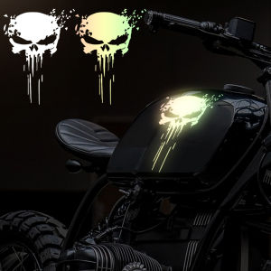 3PCS Skull Sticker Reflective Decal Motorcycle Stickers Waterproof Sun Protection Universal Car Motorbike Decoration Accessories