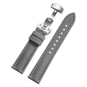 Waterproof Sailcloth Watch Band Butterfly Buckle Sailcloth Strap 18/19/20/21/22mm Durable Nylon Quick Release Bracelet Wristbelt