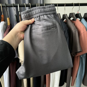 Quần Thể Thao Modal Trộn Sợi Co Giãn Cạp Chun Thường Ngày Cho Nam Quần Ống Đứng Sang Trọng Quần Dài Mùa Hè Quần Dài