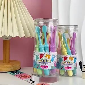 10pcs Baby Toothbrush Soft Toothbrush Fashion Letter Printed Protect Teeth Health For Kids Toothbrushes 