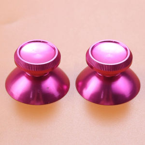 2PCS Colorful Aluminum Metal 3D Analog Thumb Stick Grip Mushroom Joystick Cap For Xbox 360 Gamepad Controller