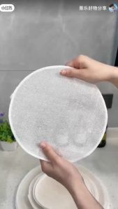 Khăn vải đường kính 50cm lót hấp bánh bao màn thầu sủi cảo chống dính (Lót và phủ bánh)