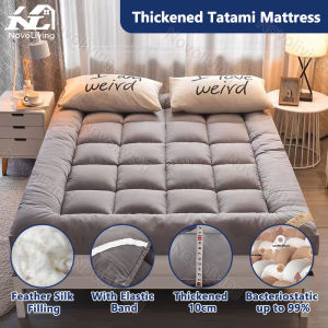 Novoliving 2M Foldable Matress Thicker 10cm Tatami Topper Mattress Queen Velvet Soft Comforter Foam Mattress Double Bed Mattress Uitable Dormitory Floor-to-Ceiling Sofas Single/Queen/King Size Four Seasons Matress