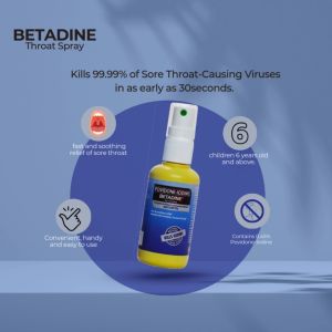 BETADINE Throat Spray 50ML Sore Throat Relief
