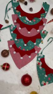 Baju/celemek hewan anjing kucing/pet bib - Christmas Collection