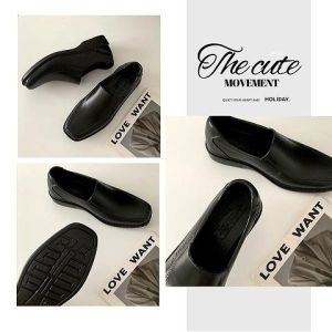 QJshop  ปักหมุด รองเท้าคัทชูสีดำผู้ชาย ทำจากยางน้ำหนักคือเบา ไม่กัดเท้า ใส่ทำงานคือดูสุภาพมากน้า งานเนี๊ยบมาก พื้นกันลื่น ไม่มีคือไม่ได้แย้ว