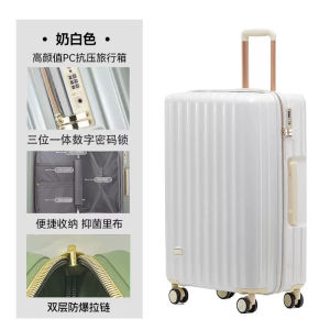 Luggage Bag 24 Inch Silent Universal Wheel Travel Suitcase for Men And Women Fashionable Trendy Polyester Lining Zipper Closure