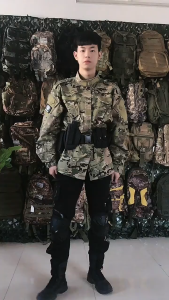 Tactical Belt Security Guard Equipment Duty Utility Kit Belt with Pouches System Holster Outdoor Belt 10 Piece Set